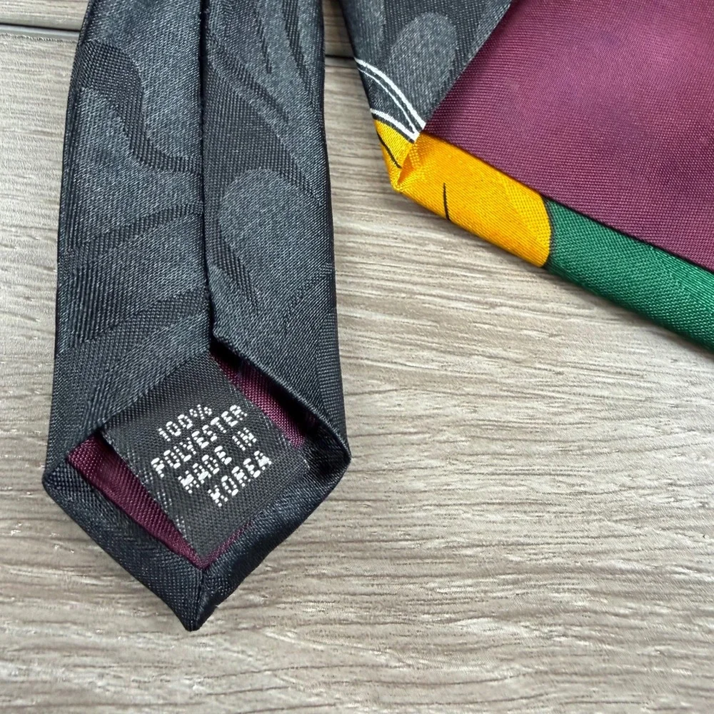 Mickey Unlimited Mens Necktie Disney Characters Goofy Pluto Black OS